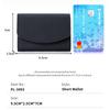 Маленький кожаный RFID-кошелек для женщин с отделением для монет, компактный трехскладной мини-карманный кошелек с отделением для купюр и держателями для карт
