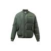 Li Ning CF Spliced Loose Short Warm Down Jacket Unisex Jacket Green AYMR385-2