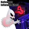 Halloween Inflatables Blow Up Ghost with LED Light Indoor/Outdoor Yard Decor