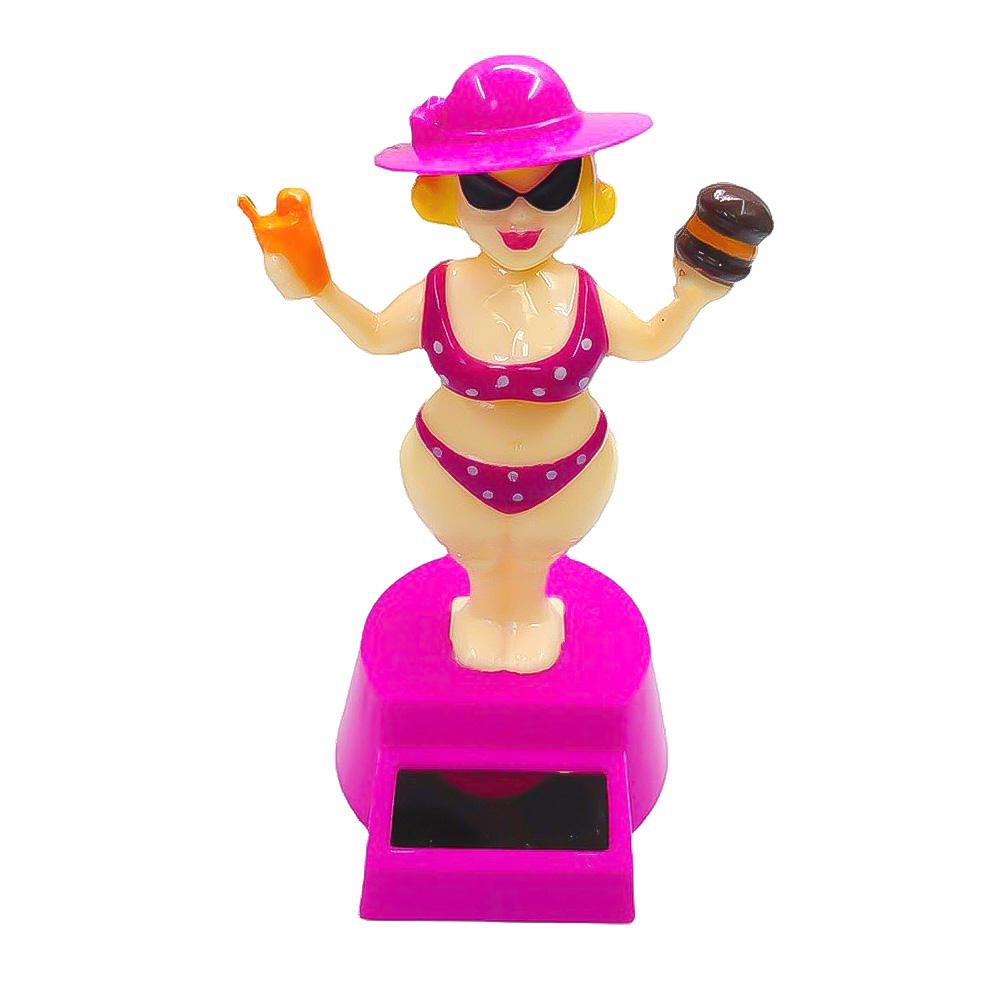 Солнечная качающаяся голова качающаяся Гавайские девушки украшение салона автомобиля креативная танцующая кукла автомобильный орнамент солнечная энергия игрушечный автомобиль-стиль