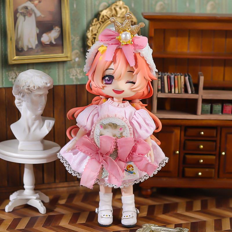 OB11 BJD Милая кукла Платье Одежда для ob11 Стиль Лолита obitsu11molly1/12 bjd Кукольная одежда Аксессуары Прочная игрушка