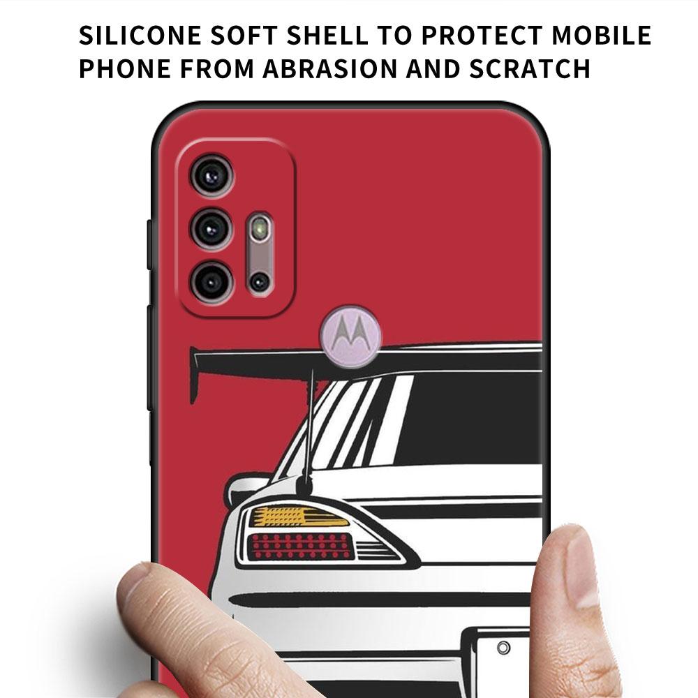 Мягкий чехол с изображением японских спортивных автомобилей JDM для Motorola G60 G30 Edge 20 30 G22 G9 Play G52 G8 G9 Power G50 One Fusion, чехол для телефона