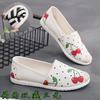 Spring and Autumn new cloth shoes single shoes medium casual canvas shoes cotton mop soft sole
