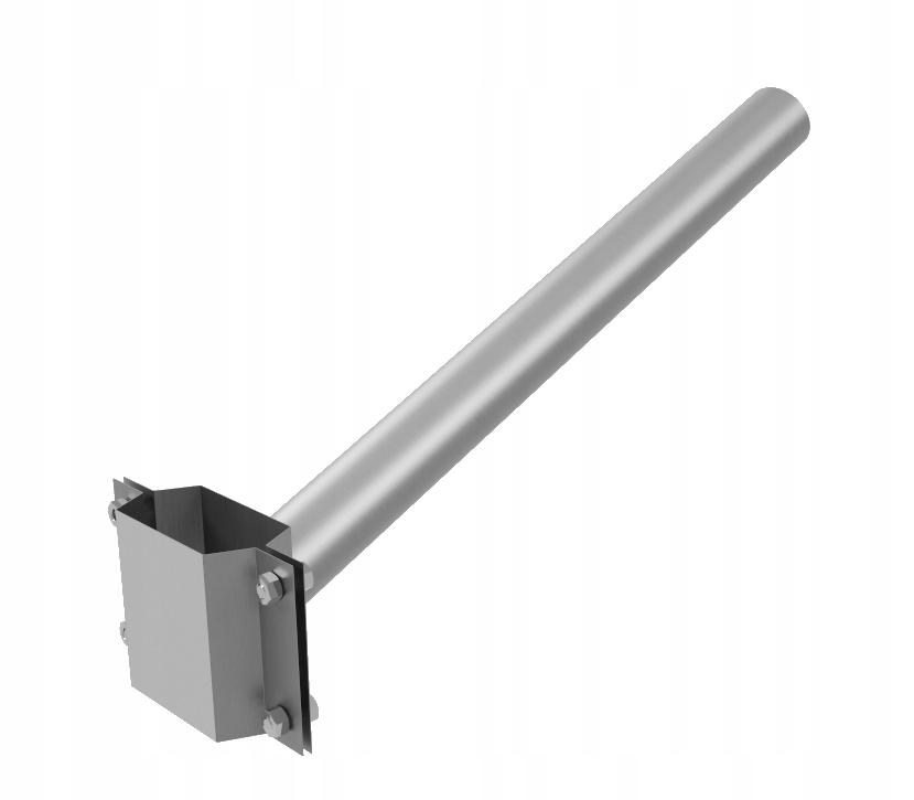 INOX Street Lamp Holder 25 Degrees For Pole, Mast, Post, Lamp Arm