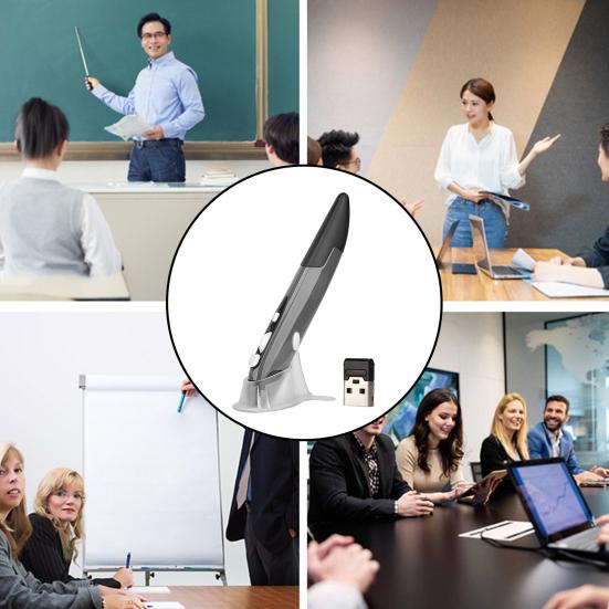 Беспроводная мышь, 1200 точек на дюйм, высокая чувствительность, 2,4 г, портативная USB-оптическая мышь-презентер, регулируемая мышь для планшета, ноутбука, настольного компьютера, смарт-телевизора