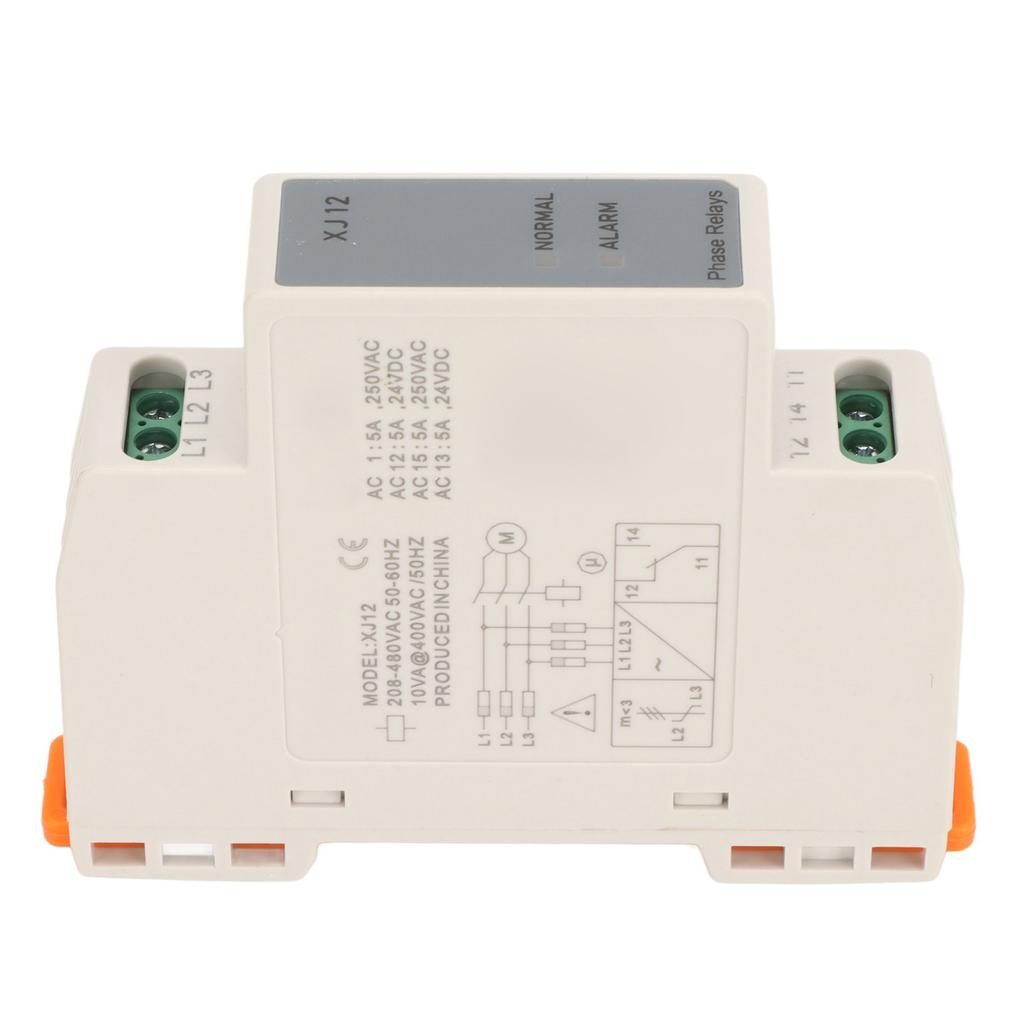 Реле последовательности фаз Корпус ПК Легкое Стабильное реле потери фазы для двигателя лифта 208–480 В переменного тока