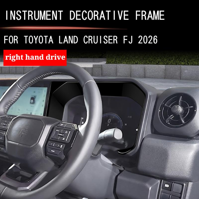 For Toyota FJ Cruiser 2026 ABS Carbon Fiber Car Dashboard Show Frame Cover Trim Interior Car Accessories RHD