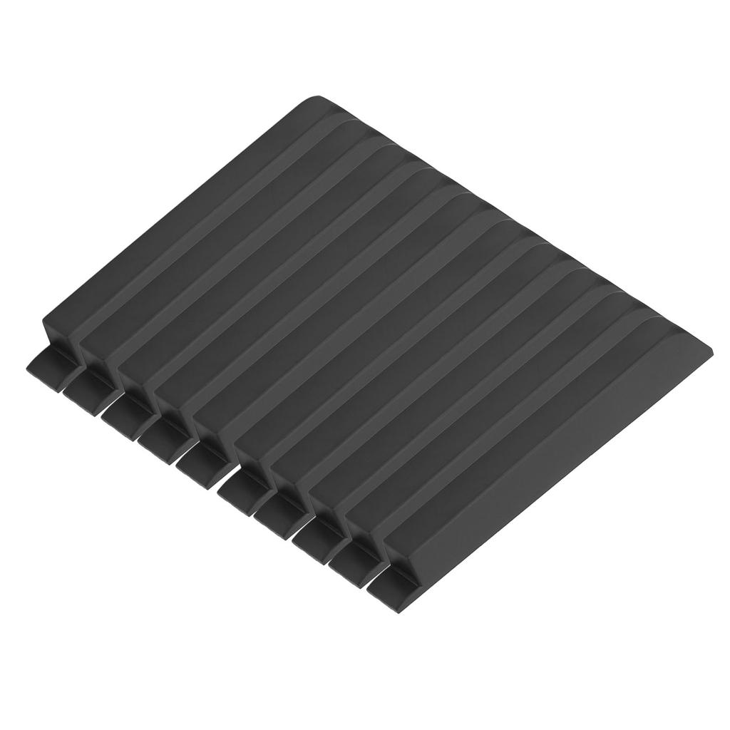 10 Pcs Black Piano Keys Matte Texture ABS Plastic Piano Replacement Key for Maintenance