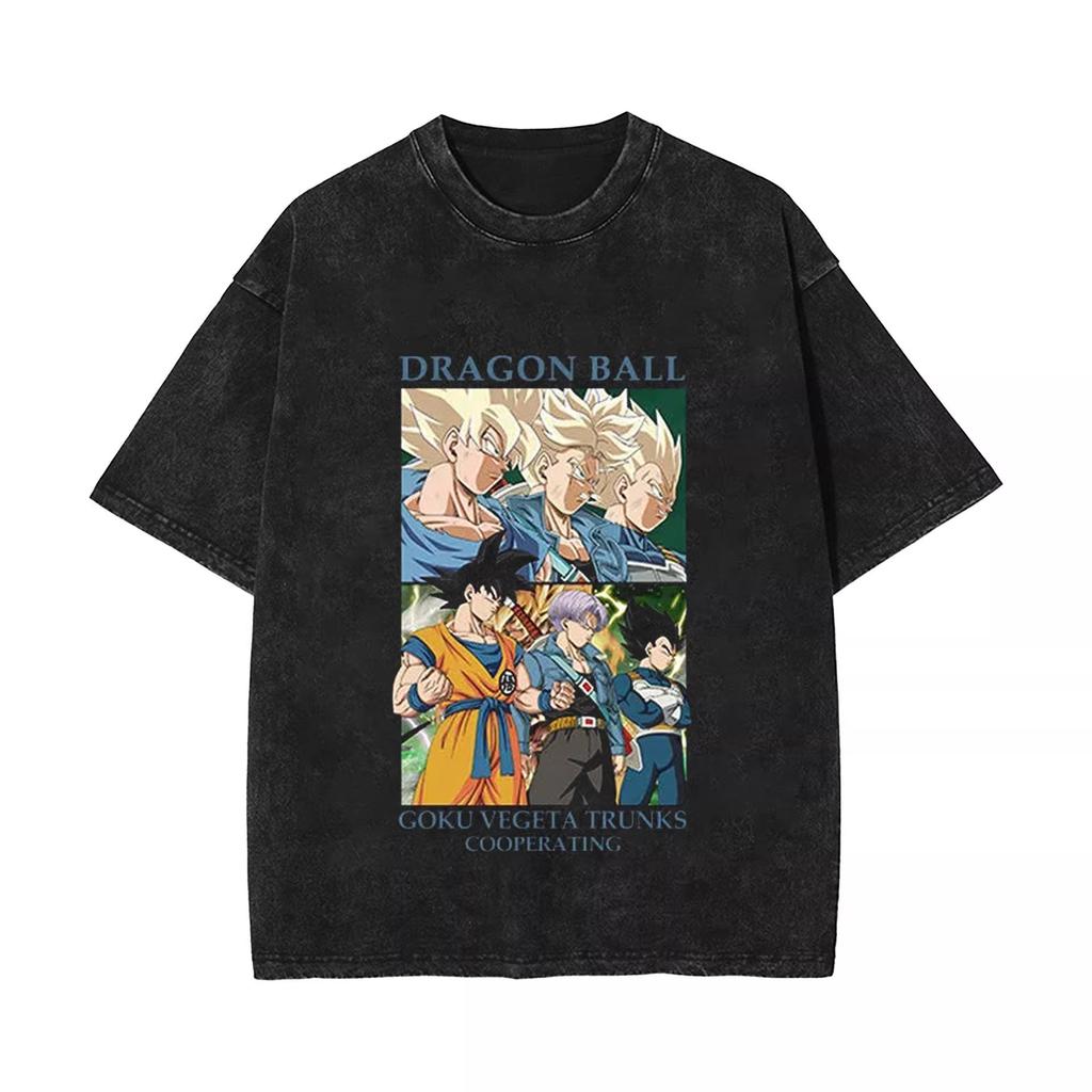 Летняя футболка Gohan из Dragon Ball, ностальгическая, мужская, стирающаяся, плотная, для семейного matching