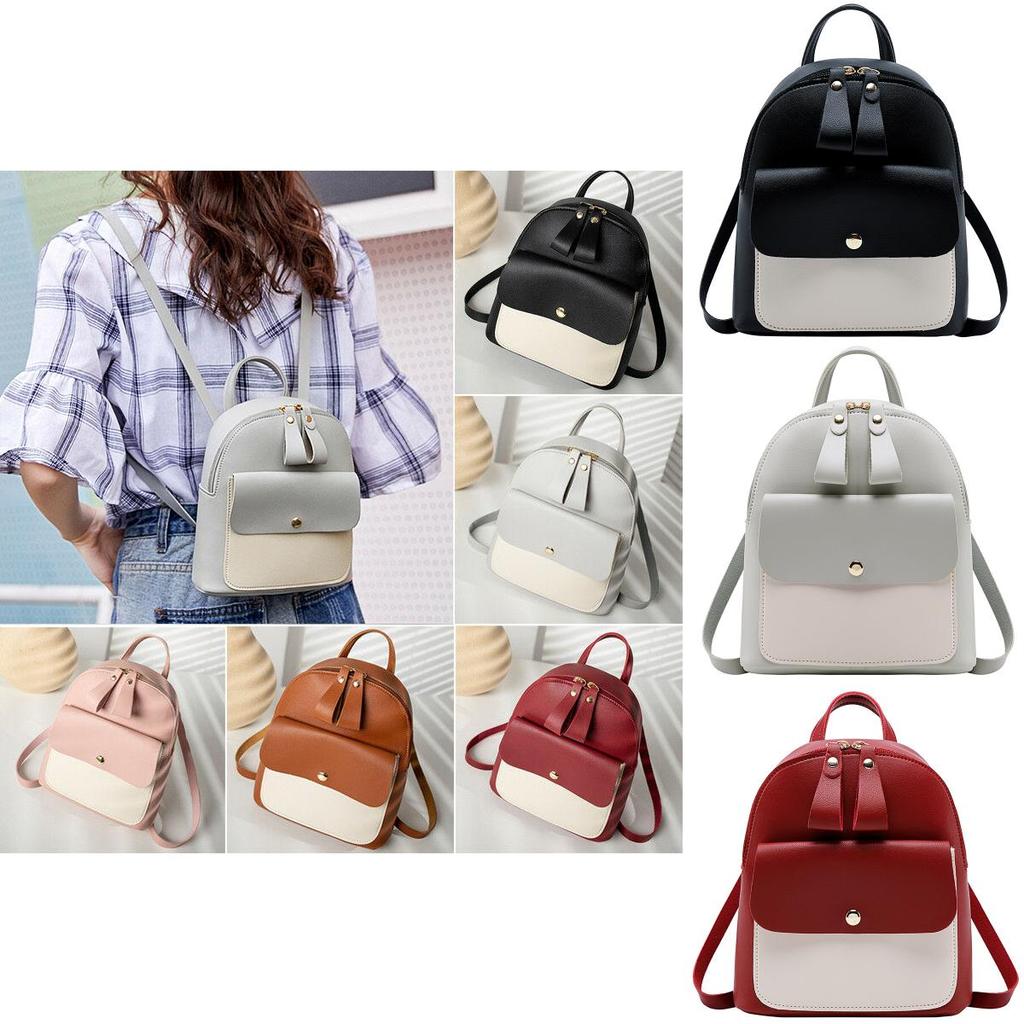 Sophisticated Mini Rucksack Handbag For Women And Girls In Soft Pu Leather