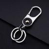 Органайзер для ключей, автомобильный брелок, металлическая пряжка для ключей, автомобильный держатель для ключей с двойным кольцом, подарочный брелок для мужчины