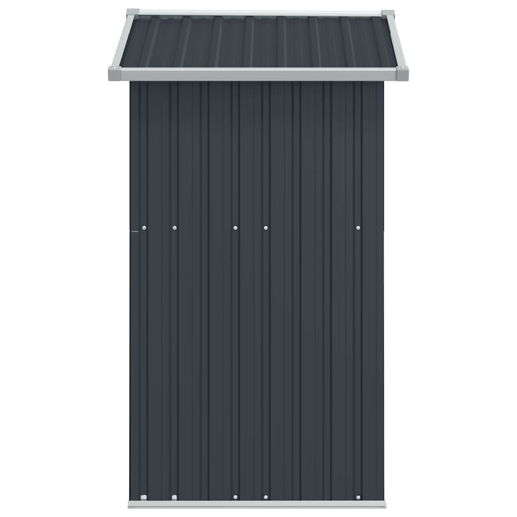 Garden Shed Anthracite Grey 126 x 97.5 x 177 cm Galvanized Steel