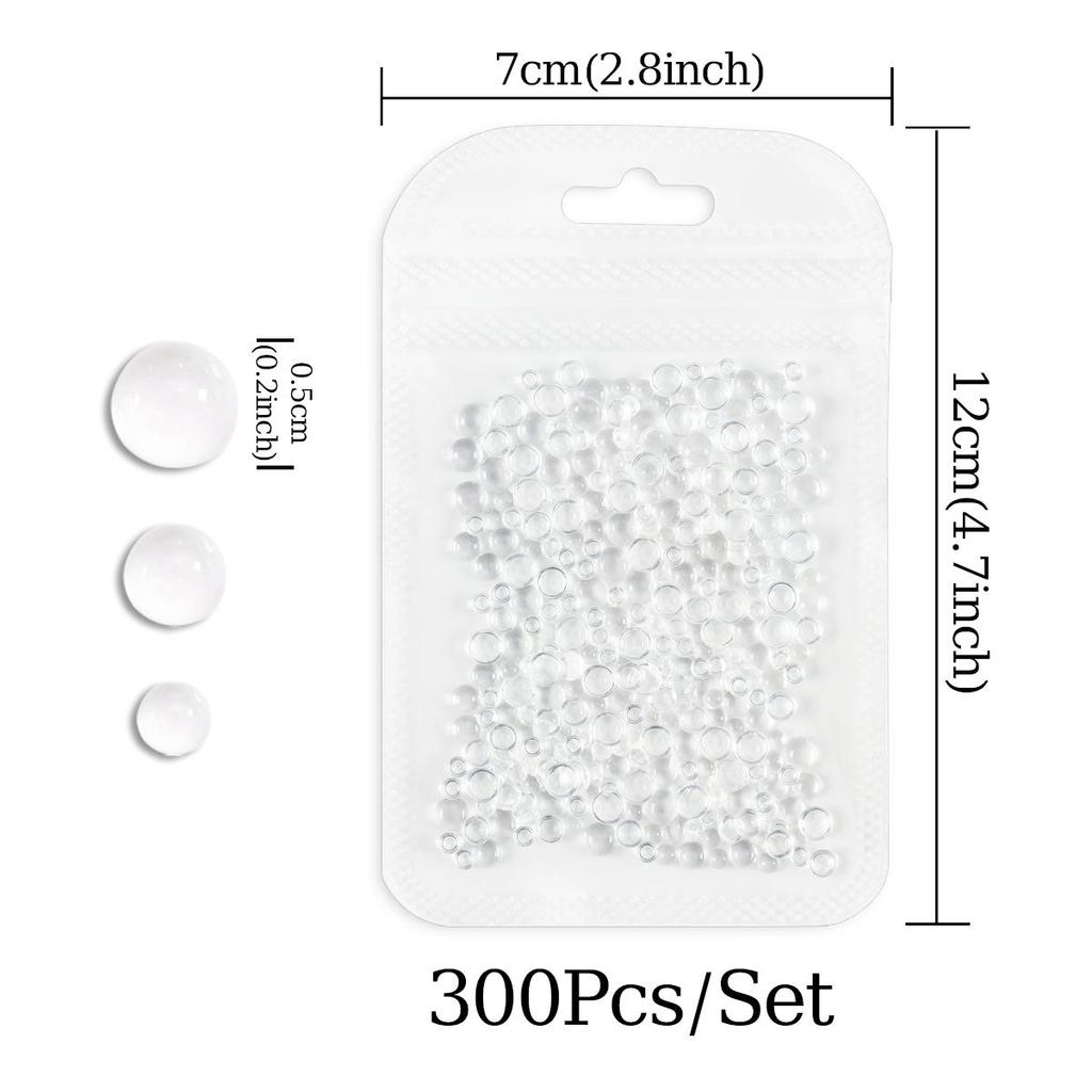 300 шт. Стразы в виде русалки, прозрачные украшения для ногтей, микс размеров, 3D-подвески для ногтей, плоские полукруглые бусины, летние маникюрные аксессуары