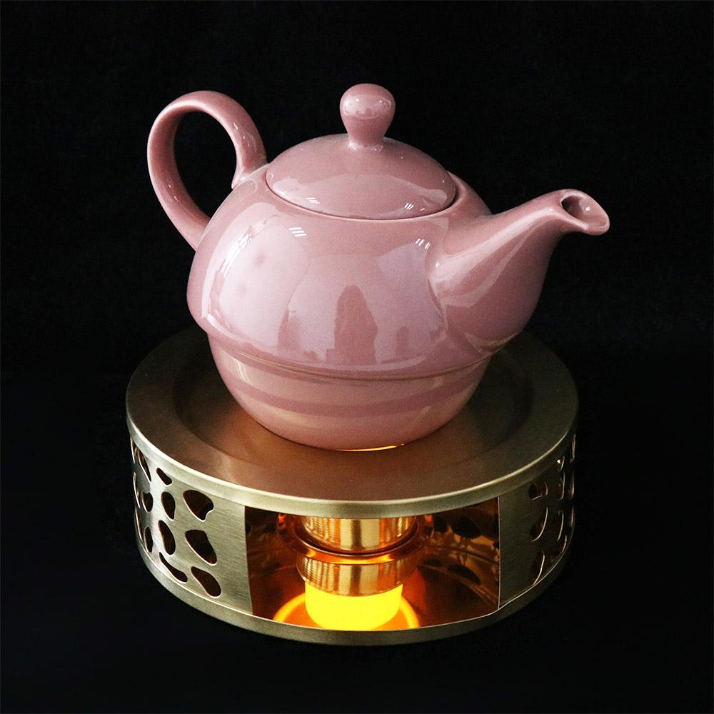 Outdoor Teaware Stand Stainless Steel Portable Teapot Warmer Trivet Heating Base Coffee Heater