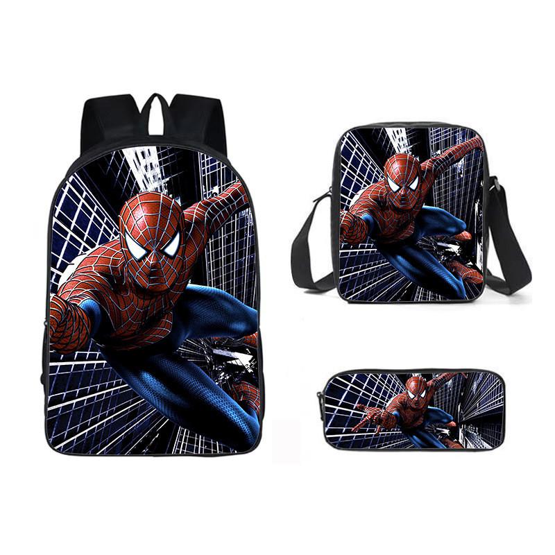 Backpack Three Piece Set Waterresistant Material Kids For