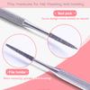 High Quality Satin Edge Onychomycosis Toe Nail File Double Ended Paronychia Stainless Steel Podiatry 1PC Toe Nail Lifter Ingrown  Jewelry Accessory