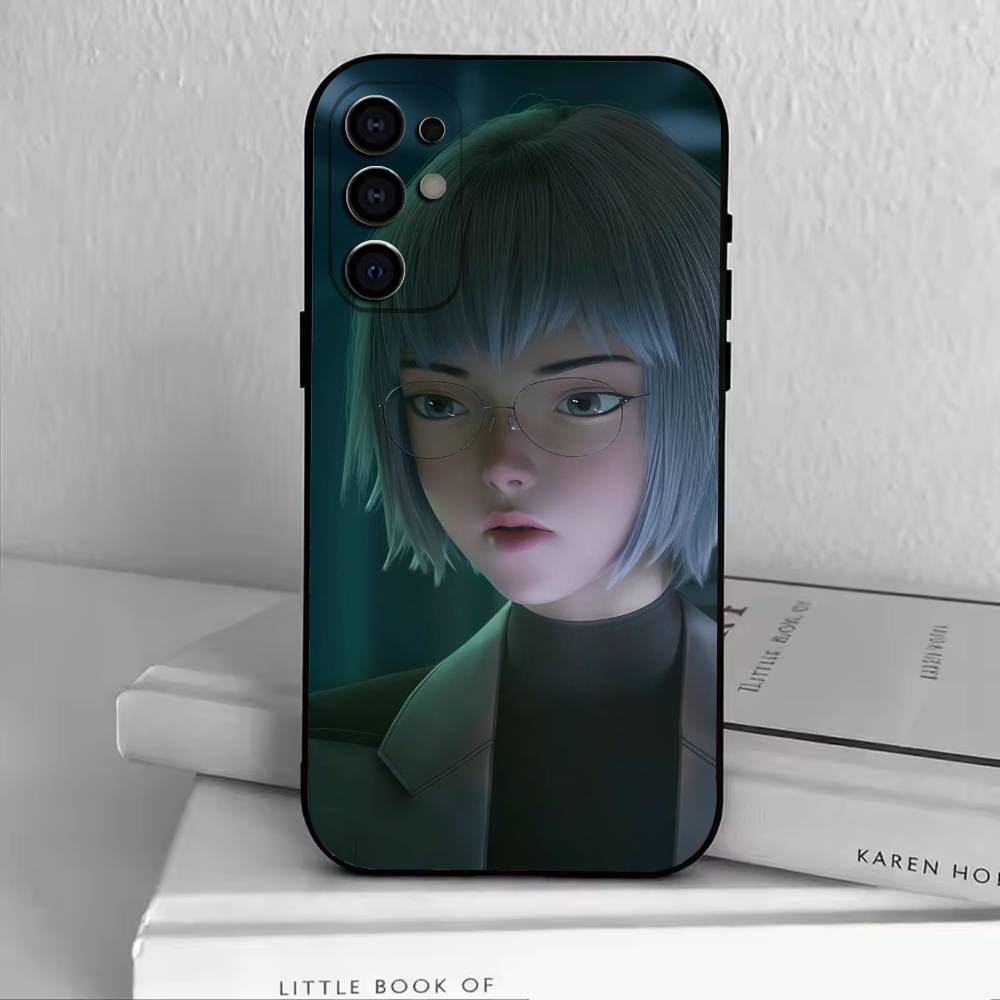 L-Ling Cage  Phone Case For Samsung S25,S24,S21,S22,S23,S30,Ultra,S20,Plus,Fe,Soft Silicone Black Cover