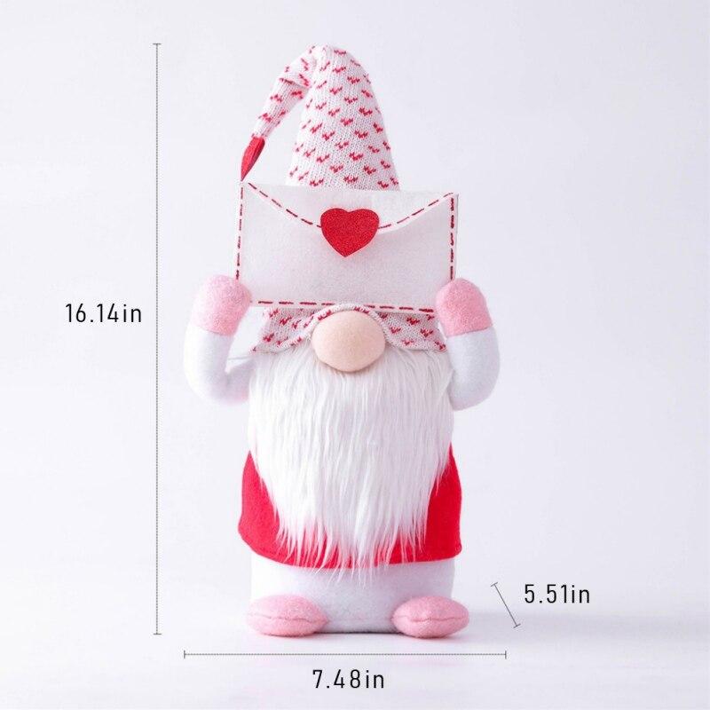 Рождественский гном с сердцем, украшение, конверт, безликая кукла, Счастливого Рождества, украшение для дома, Рождество, Навидад, Натал, Новый год