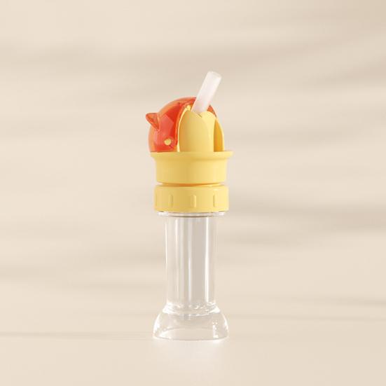 Многоразовая крышка для бутылки с водой с соломинкой, пылезащитный чехол, защищающий от удушья, портативный аксессуар для питья с соломинкой для детей