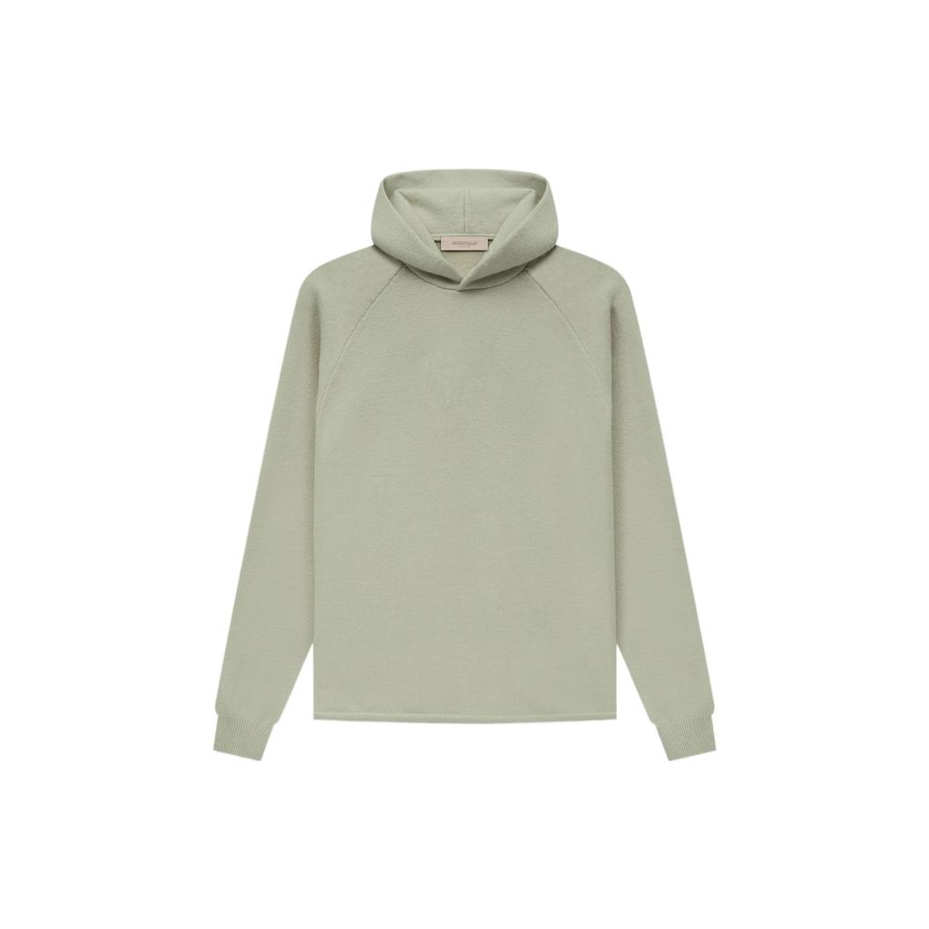 Fear of God Essentials Худи свитшот вязаный с длинным рукавом мужское худи серо-зеленое FOG-SS22-141
