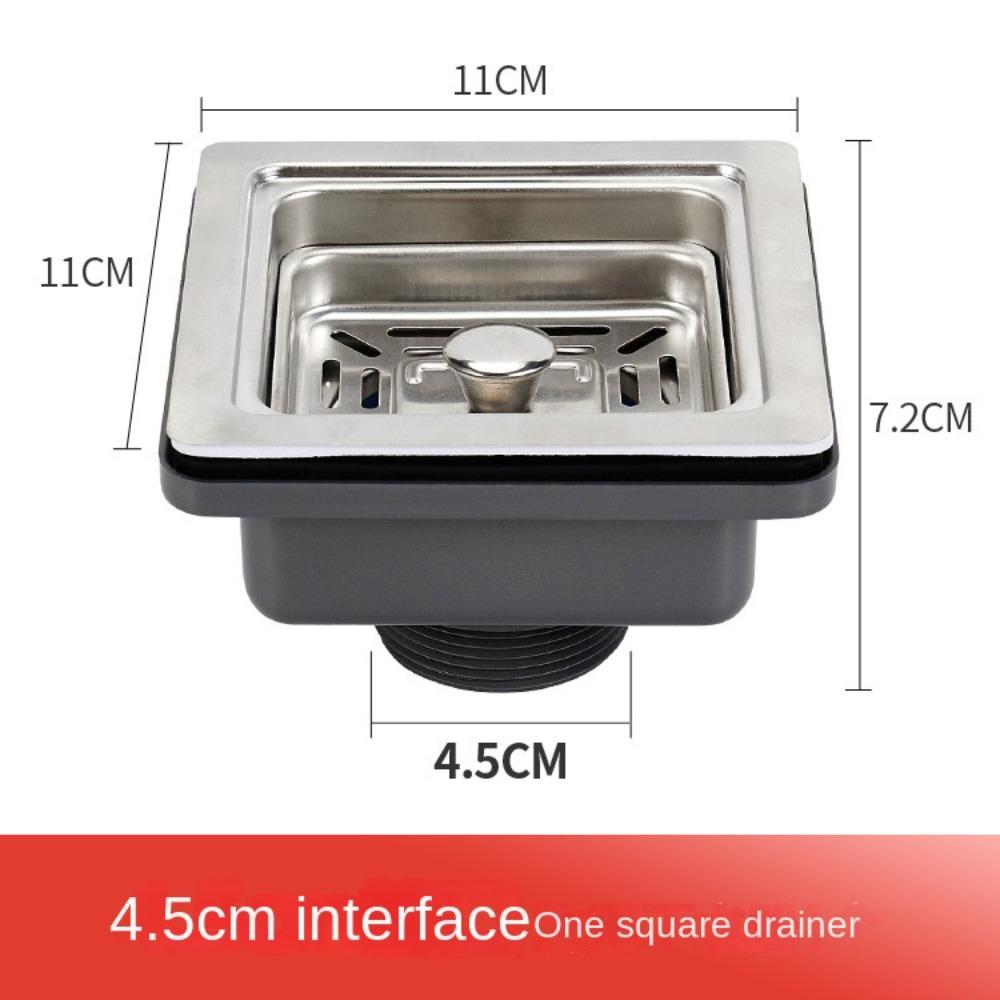 Basket Stopper Cover Kitchen Sink Square Drainer Sink Basin Plug Clack Plug Kit Basin Waste Filter