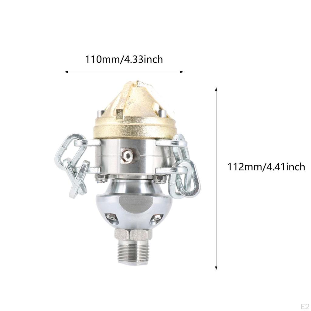 High Pressure Cleaning Machine Rotary Nozzle 1/2 Quick Connector Sewer Dredging Tool Multifunction