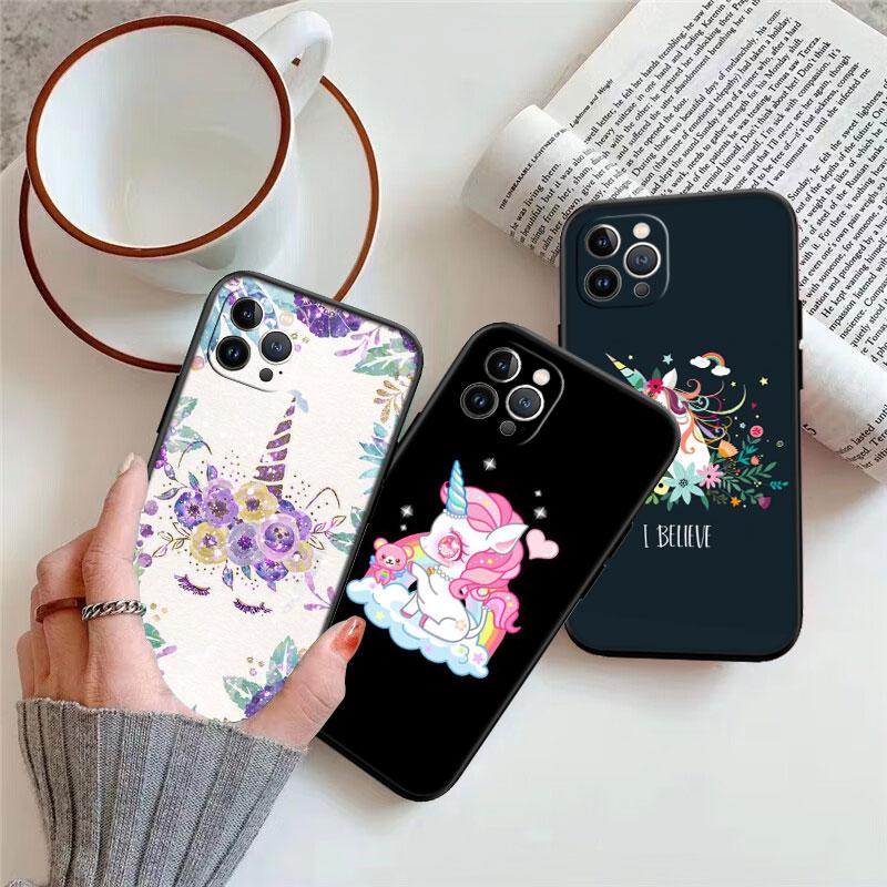 IK21 Cartoon Unicorn New High-End Shell Phone Case for Redmi Note 13 14 Pro+ Plus A3 A3X 13X 13C 13R 14S 14C 14R