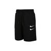 French Terry Swoosh Print Casual Sport Shorts Men Bottoms Black DB4958-010