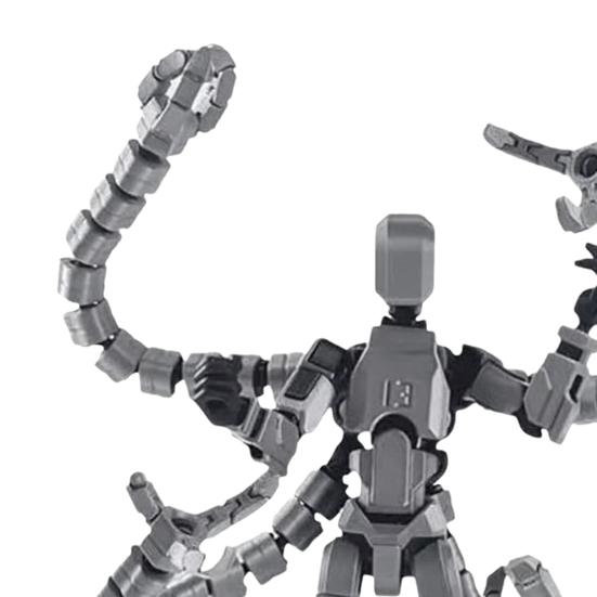 Фигурка робота с длинными щупальцами, подвижные суставы, 3D-печатная модель робота, игрушка для снятия стресса, шарнирная фигурка-манекен, украшение