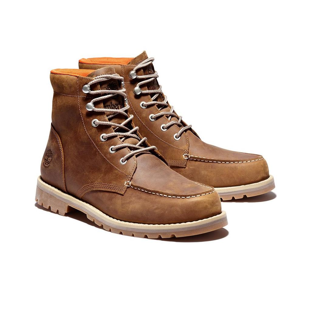 Timberland Redwood Falls Moc Toe BT Повседневные уличные ботинки Martin средней высоты Мужские ботинки Rust A2EDRF13