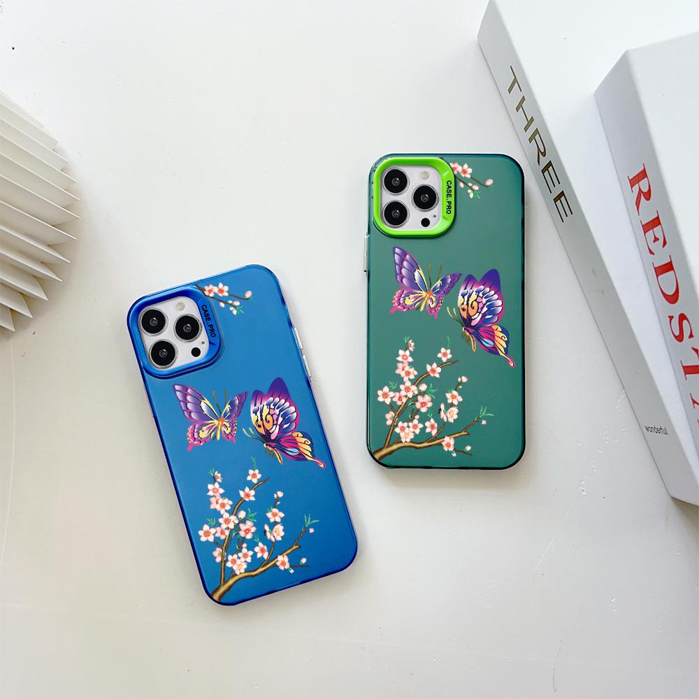 Окрашенный узор, красочный серебристый, двухсторонний, жесткий, противоударный чехол для телефона Vivo