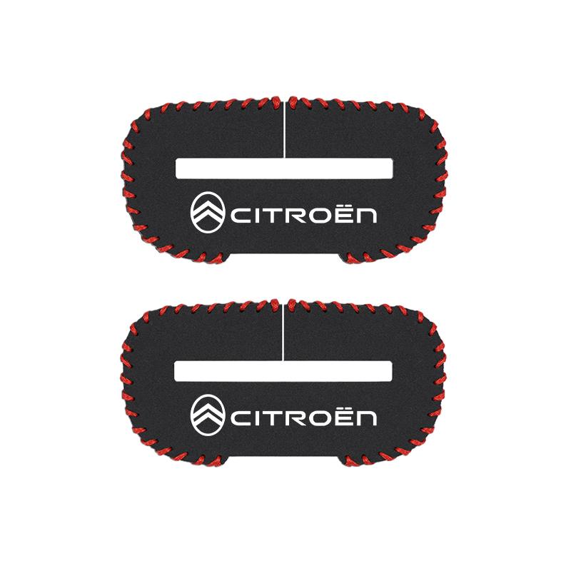 Car Seat Belt Plug Case Suede Protective Cover For Citroen C4 C3 C5 C5X e-C4 X e-C3 C-Elysee Berlingo C1 C6 C2 C-Crosser aib256