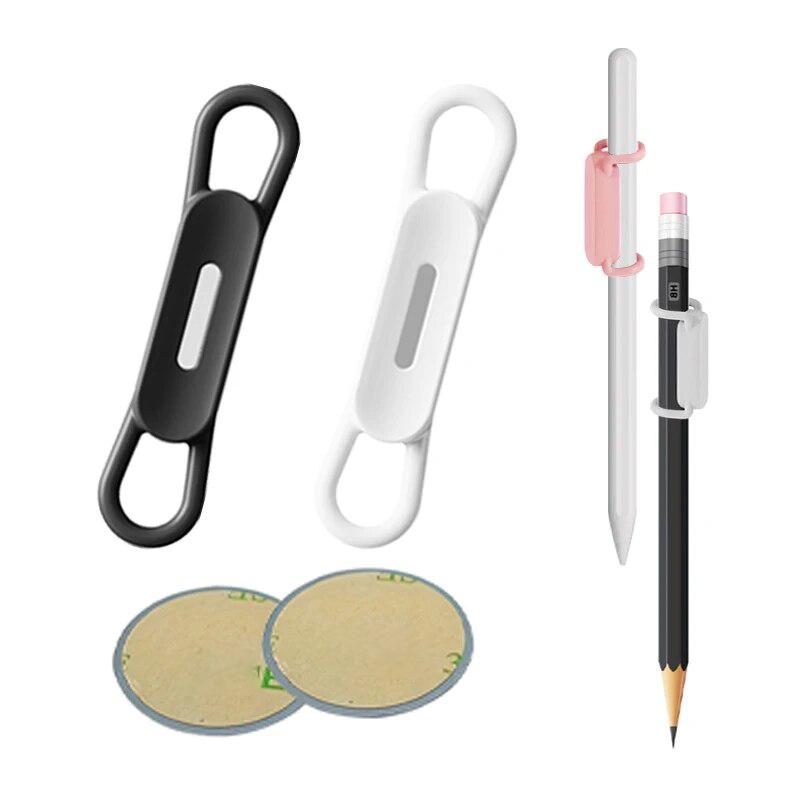 2-6 шт. Магнитный держатель для ручек и карандашей, силиконовые регулируемые зажимы для сенсорных ручек для стола, холодильника, белых досок, офисные настольные аксессуары