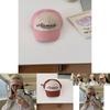 Fashionable Pink Baseball Cap For Women Summer Trendy Letter Embroidery Curved Brim Hat