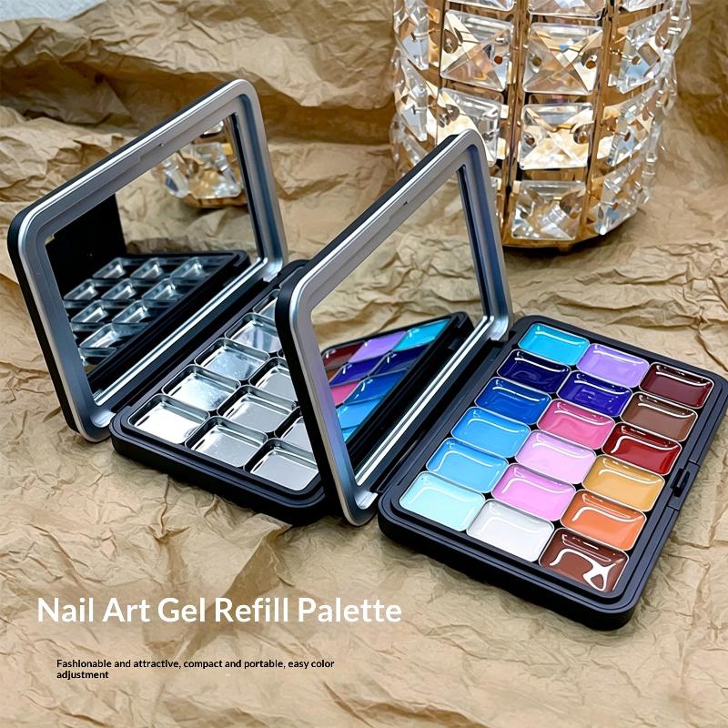 1 Set 18 Colors Nail Art Gel Palette High Coverage for Professional Salon Home DIY Nail Art Design