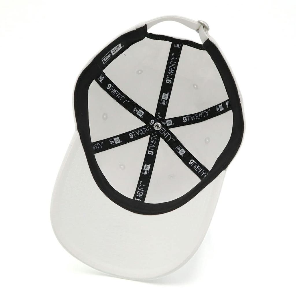 [New Era] 9TWENTY Cross Strap Washed Cotton Basic White Cap
