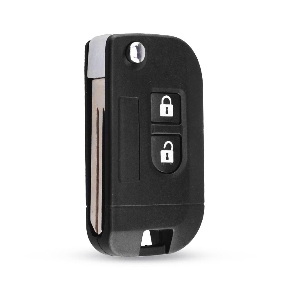 2 кнопки откидной складной чехол для дистанционного ключа автомобиля чехол для Nissan Qashqai Primera Micra Navara Almera Note Sunny
