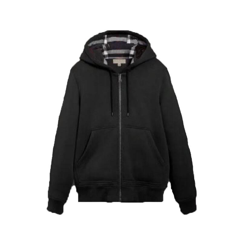 Высококачественная мужская флисовая толстовка с капюшоном в британском стиле для весны/осени, кардиган на молнии, настраиваемый логотип, 3D-дизайн, в наличии.