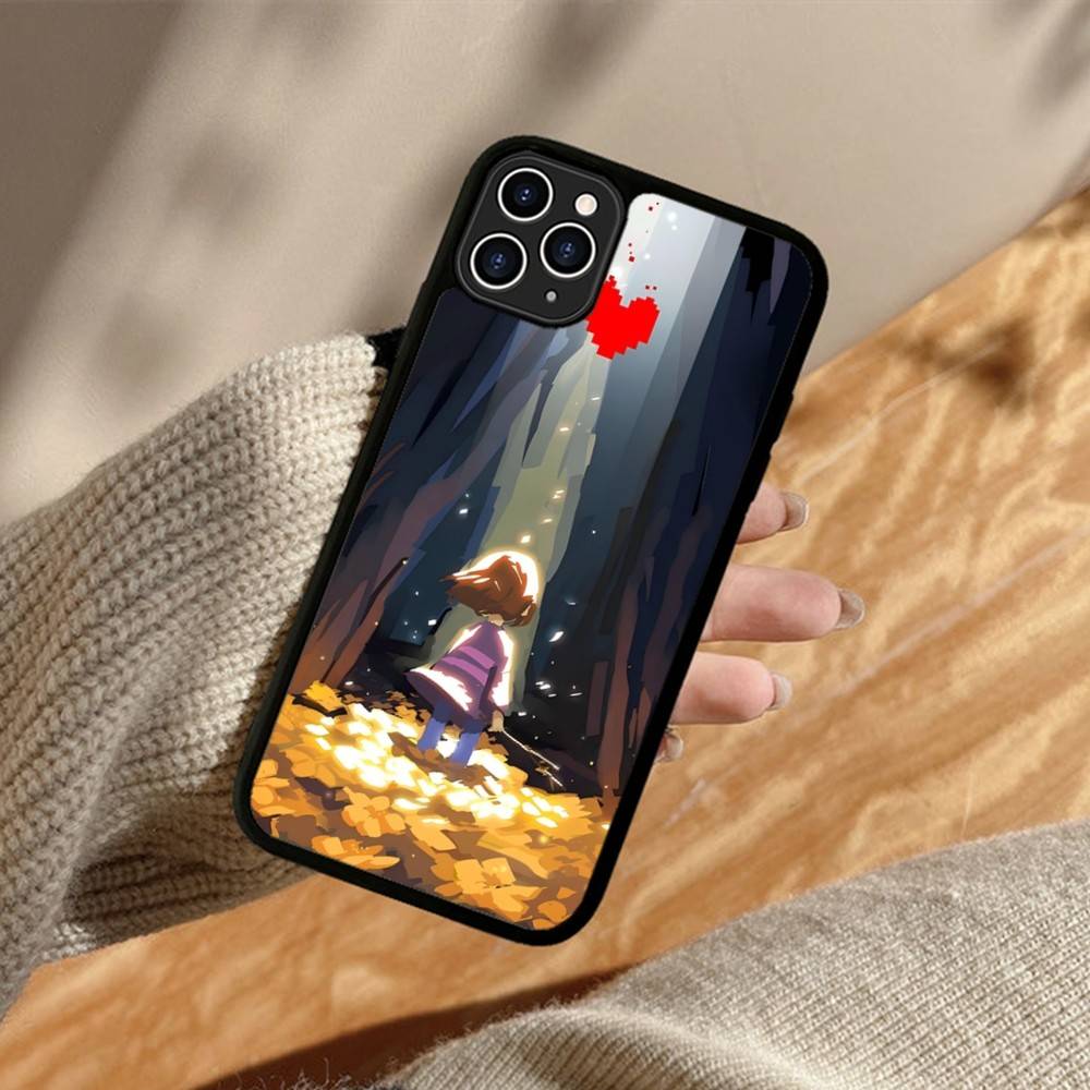 Горячий Чехол для Телефона По Игре U-UndertaleS Для iPhone 17 16 15 14 13 12 11 Pro Max Plus PC+TPU Ударопрочный Задний Чехол