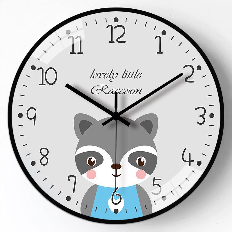 14-дюймовые 35 см бесшумные креативные настенные часы мультяшные часы подвесные часы простые домашние детская комната настенные часы