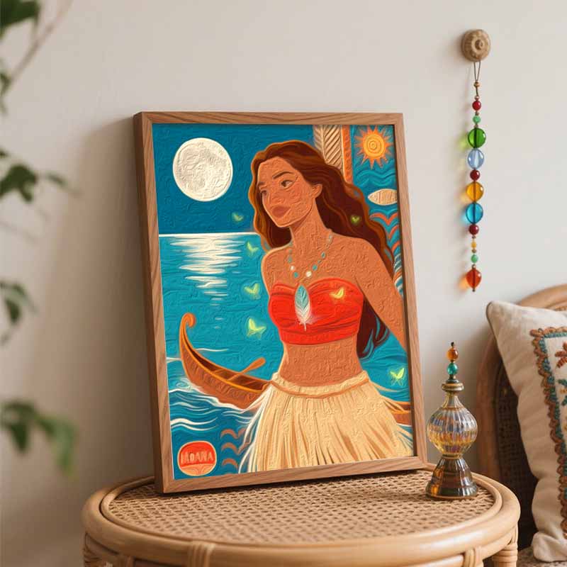 Disney Набор для рисования по номерам «Моана». ручная работа DIY painting украшение дома подарки