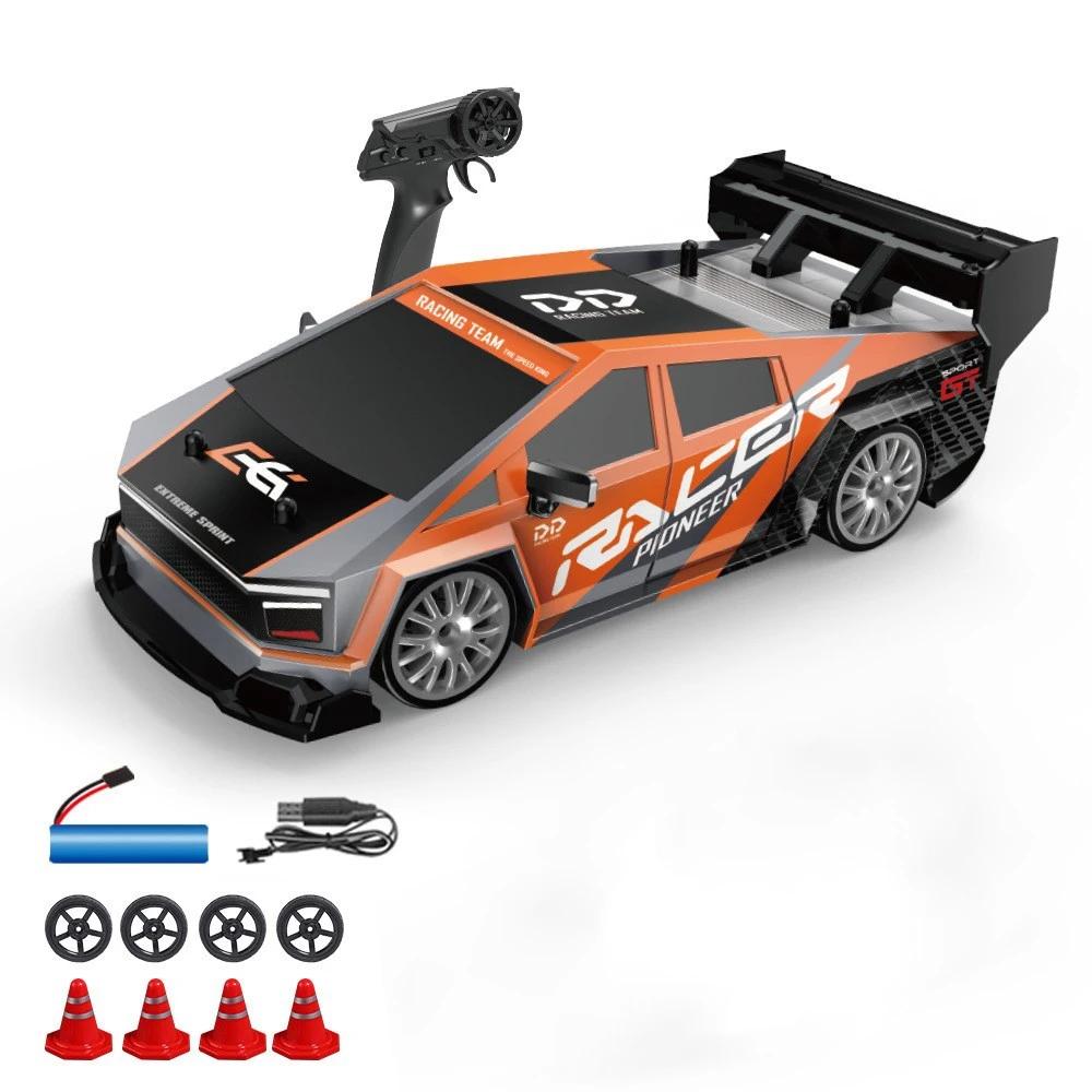 1/24 RC Дрифт-машинки Высокоскоростное транспортное средство Мустанг 4WD Автомобиль для гонок с дистанционным управлением Игрушка для мальчиков Соревновательная гоночная машина Подарок Сменная шина