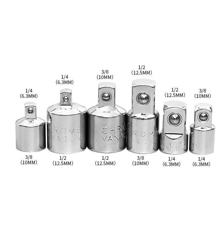 Набор адаптеров для торцевых ключей с храповым механизмом CRV: 1/2", 3/8", 1/4"