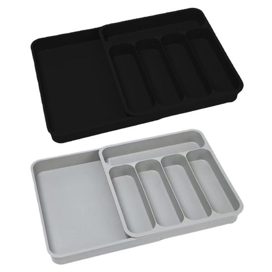 Ящик для хранения столовых приборов. Классификационная организация. Расширяемая большая емкость с несколькими отделениями. Лоток для посуды. Вилка. Палочки для еды. Ящик для ложки. Посуда.