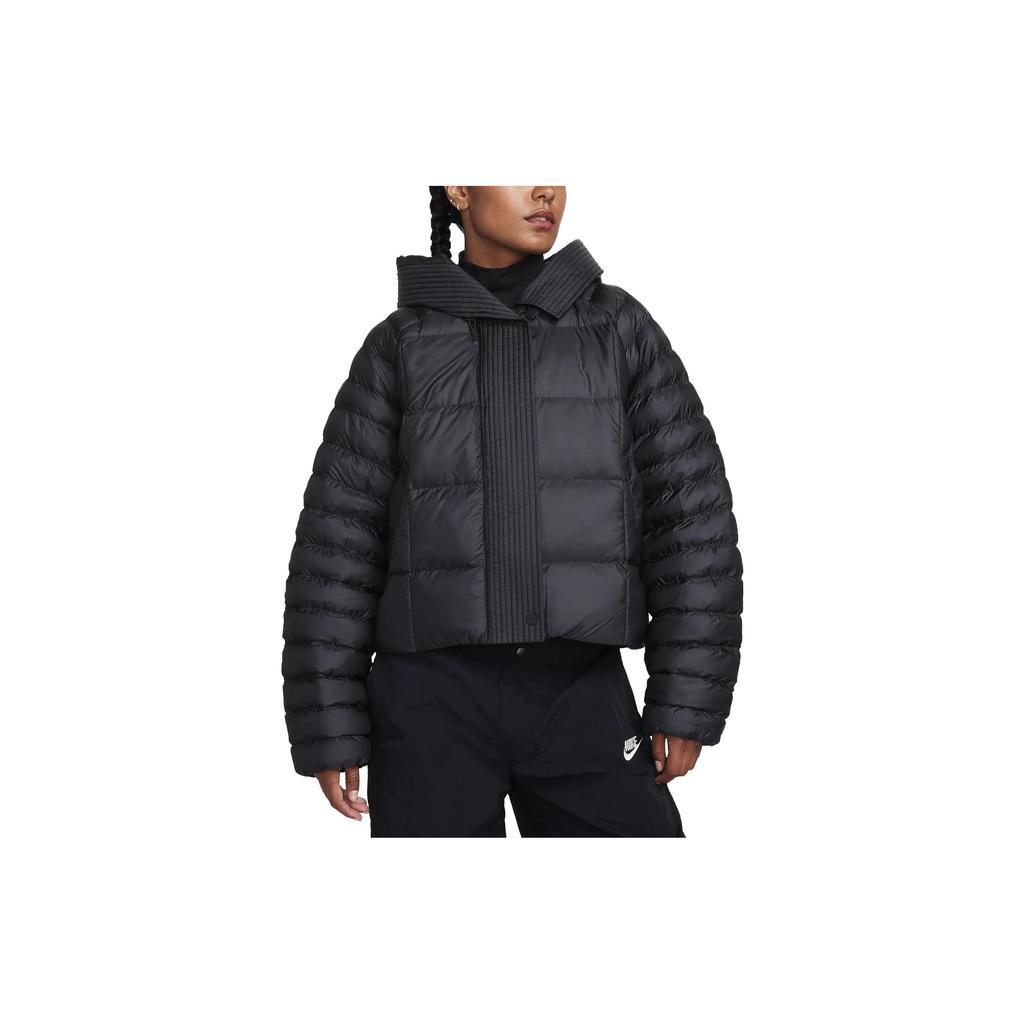 Nike Куртка большого размера с капюшоном Therma-Fit, женская куртка, черная FB8729-010