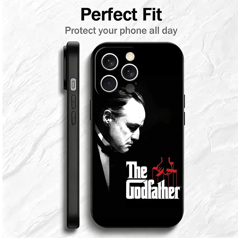 The Godfather TV Soft Phone Case for iPhone 16 16E 17 Air 15 Pro Max 14 Plus 13 Mini 11 12 7 Black Cover Back Shell