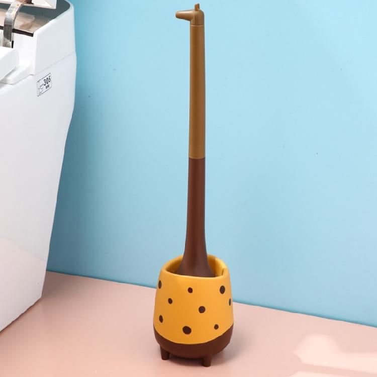 Милая щетка для унитаза в форме жирафа, щетка для чистки унитаза с длинной ручкой и подставка