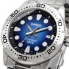 Casio Стандартные аналоговые кварцевые часы MTD-140D-2AV Металлический браслет Синий Мужские