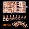 60 Pcs Copper Wire Lug Connector Ring Kit - SC6-25 Crimp Terminals for Bare Cable, Durable & Safe, Easy Installation for Electric Connections