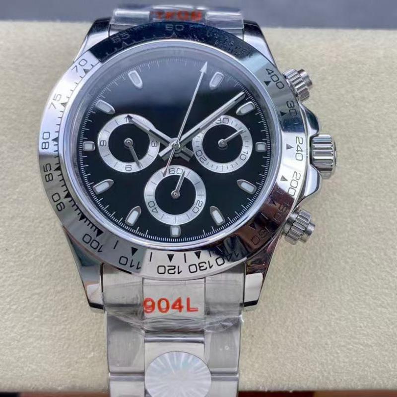 Мужские автоматические часы Laoji Ditona Panda 40 мм с бриллиантами, многофункциональные